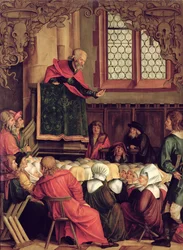The Sermon of St. Peter, from a polyptych depicting Scenes from the Lives of SS. Peter and Paul